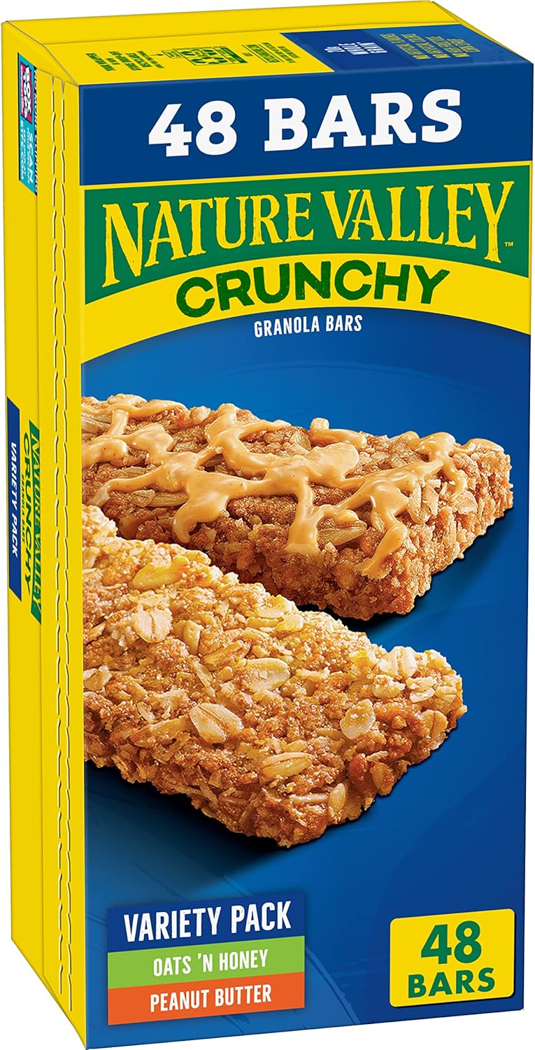 Nature Valley Crunchy Granola Bars, Variety Pack, 48 Ct, 35.76 oz (24 Pouches)