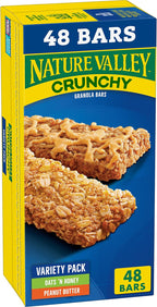 Nature Valley Crunchy Granola Bars, Variety Pack, 48 Ct, 35.76 oz (24 Pouches)