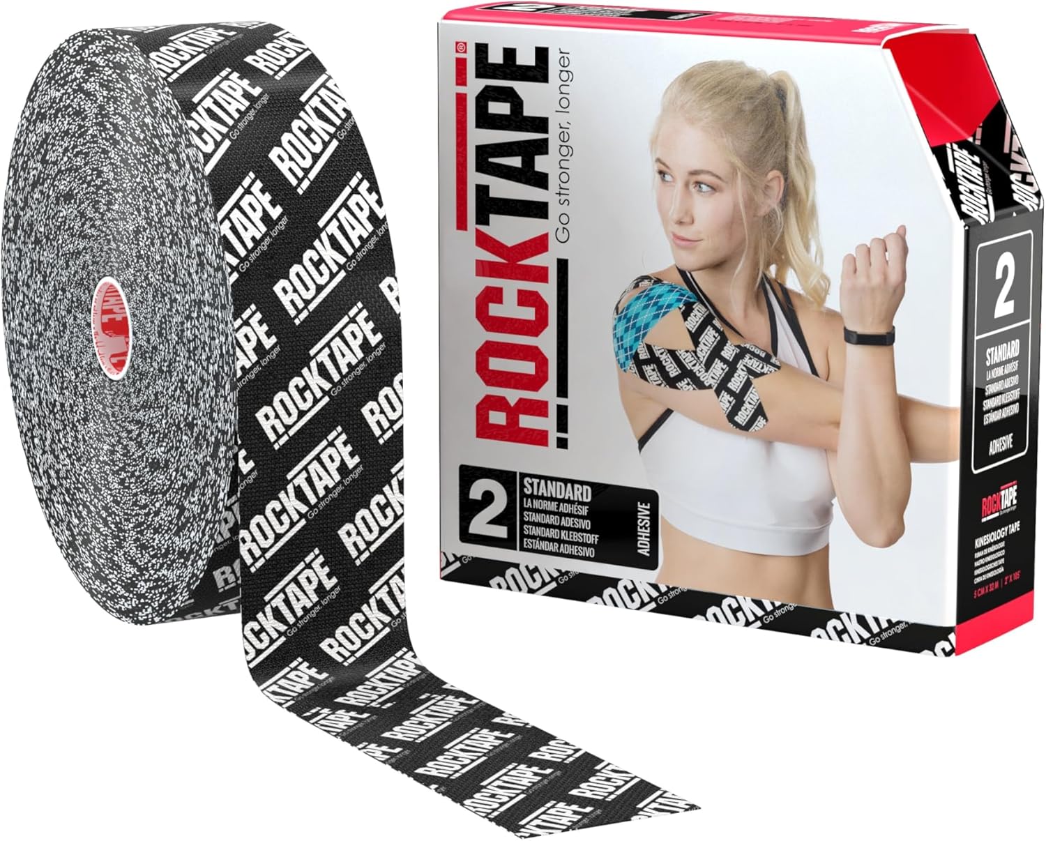 RockTape Uncut Bulk Kinesiology Tape, Continuous Roll (Packaging May Vary)