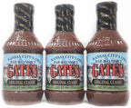 3 Pack of Kansas Citys Own Gates Barbecue Sauce 18oz Bottles (Original Classic)