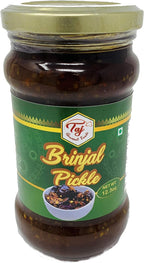 TAJ Gourmet Brinjal Pickle, (Eggplant Pickle), 300g (10.5oz)