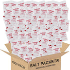 Salt Packets Individually Wrapped - Iodized Salt Single Serve (1000 Pack Total)