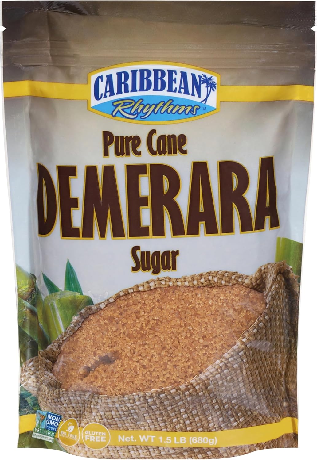 Caribbean Rhythms Pure Cane Demerara Sugar, 1.5 lb.