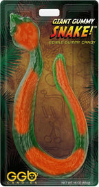 Giant Gummy Snake - Dual Fruity Flavors, Delicious Candy Creation from GGB Candies! (Sour Apple/Orange, 1 Pound)