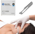 BodyMed Dermaplaning Blades #10R in Carbon Steel, 100 PCS - Disposable, Individually wrapped, Sterile Scalpel Blades for Estheticians, Facial Exfoliation, Hair Removal, Skin Care, Surgical & Podiatry