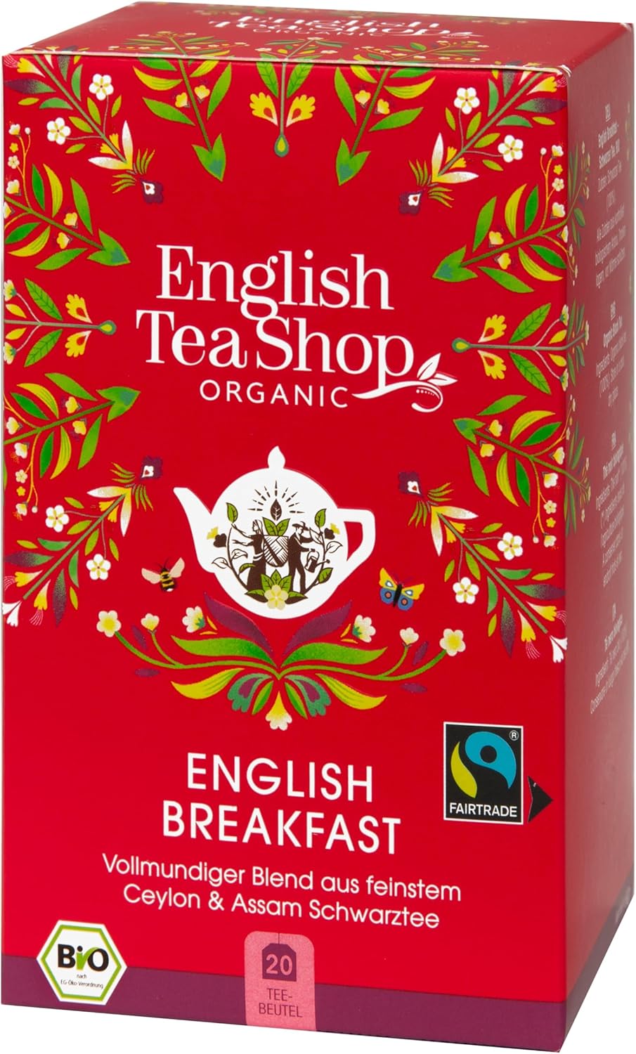 English Tea Shop Organic English Breakfast Tea - 20 Sachet Teabags