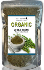 100% Organic Thyme, Natural, Raw Thyme fresh, non GMO-Gluten Free, for Healthy meal and tea, no preservatives, no additives, perfect seasoning, Thymol, 100% Thyme always fresh