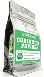 USDA Organic Coriander Powder (4 oz) – Spice Profile Freshly Ground Dhaniya & Cilantro Molido, Lab Tested for Purity