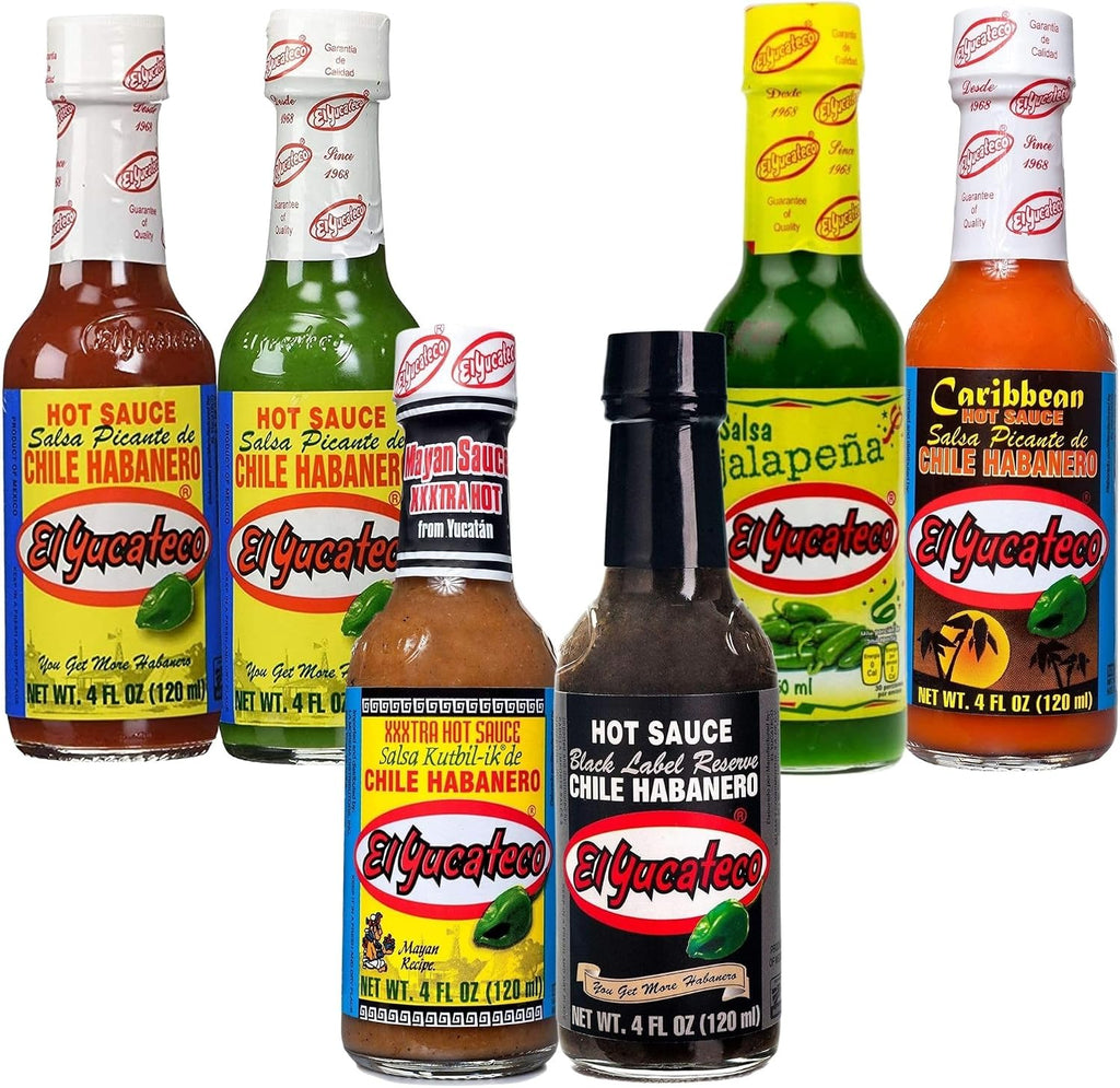 El Yucateco Hot Sauce Variety Pack - 6 Flavor