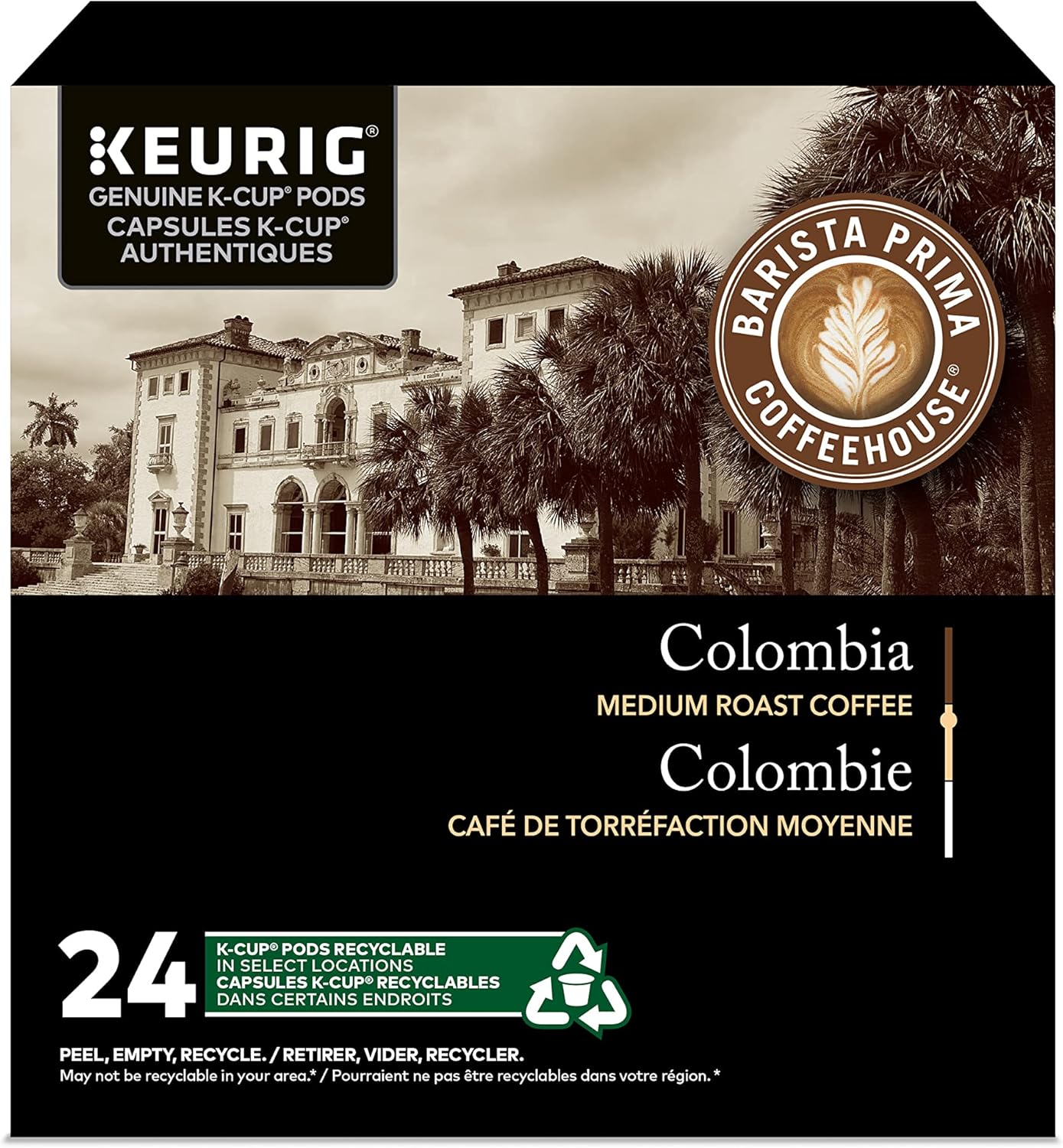 Barista Prima Coffeehouse Coffee, Keurig K-Cups, Colombia, 24- Count