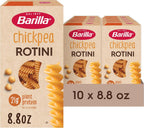 Barilla Chickpea Rotini Pasta, 8.8 oz (Pack of 10) - Vegan, Gluten Free, Non GMO & Kosher Made with Plant Based Protein