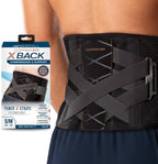 Copper Fit X-Back Brace for Lower Back Pain, Lumbar Support, Herniated Disc, Sciatica, Arthritis – Adjustable, Breathable Design - for Men and Women (2XL/3XL)
