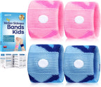 Motion Sickness Bands for Kids Cruise Travel Essentials Anti-Nausea Acupressure Wristband for Morning Car Sea Sickness Wristbands for Kids (Camo Blue/Purple)…