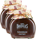 Mrs Bridges Ploughman's Chutney, Made in Scotland, 10oz Jar (Pack of 3)