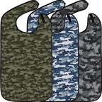 Adult Bibs for Eating: Reusable with Crumb Catcher Pocket - For Men and Women