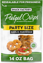 Snack Factory Garlic Parmesan Pretzel Crisps, 14 OZ Party Size Bag