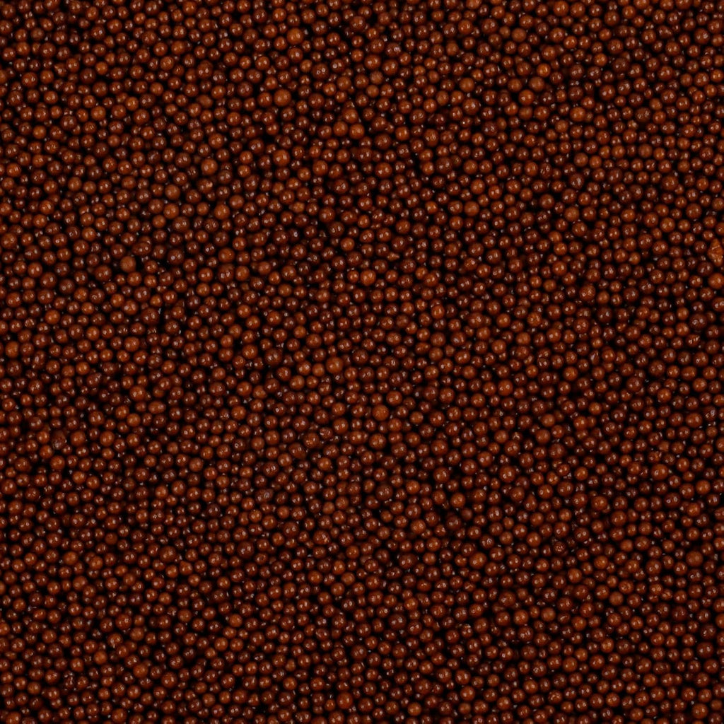 Brown Nonpareils Sprinkles - 2mm Edible Mini Pearl Sprinkles for Cake Decorating, Cupcake, Cookie, Baking, Donuts, Ice Cream Toppings, Wedding Party Supplies 130g/4.58oz