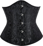 Alivila.Y Fashion Corset Womens Brocade Underbust Boned Corsets Bustier Waist Trainer