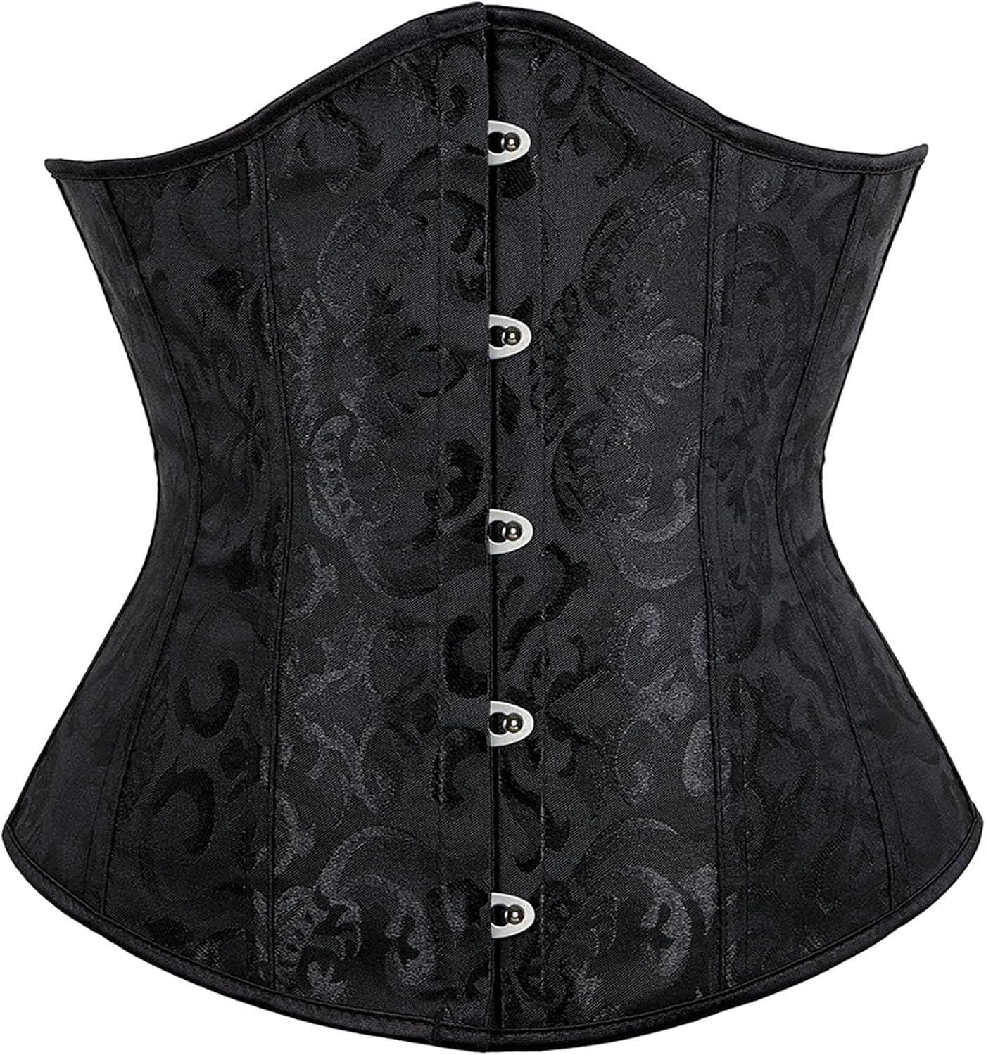 Alivila.Y Fashion Corset Womens Brocade Underbust Boned Corsets Bustier Waist Trainer