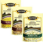 Alessi Autentico, Premium Seasoned Risotto, Italian Arborio Rice, Easy to Prepare, 8oz (Variety Pack, Pack of 3)