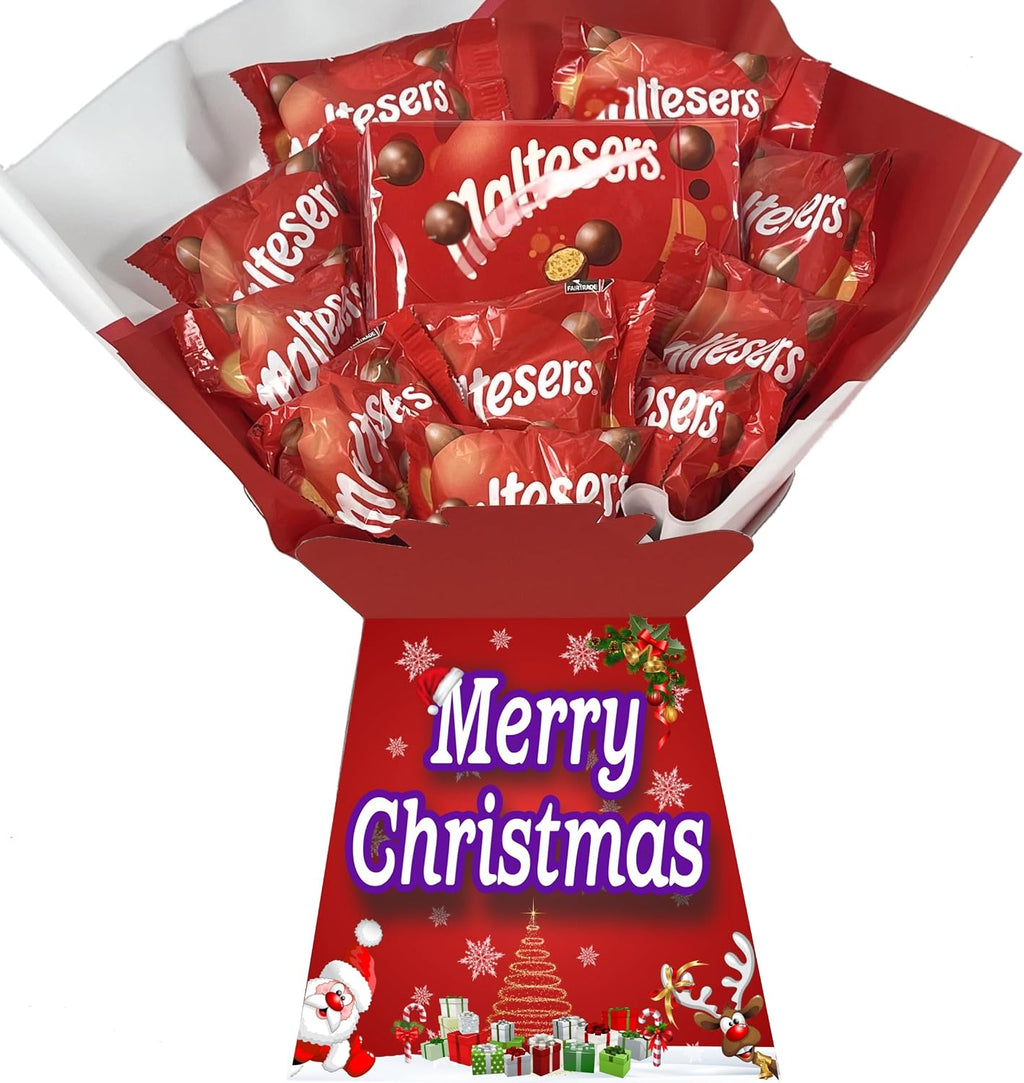 Christmas Chocolate Gift Hamper Bouquet Box (Compatible with MALTESERS)