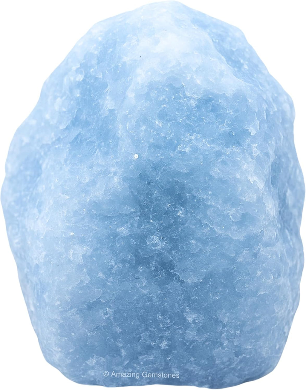 Amazing Gemstone Blue Calcite Raw Crystals and Healing Stones, Natural Rocks for Tumbling and DIY Raw Stones and Crystals (1 Piece)