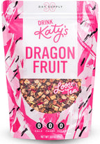 Katy’s Dragonfruit Loose Leaf Tea - Hibiscus, Dragonfruit & Pineapple - Loose Leaf Fruit Tea, Caffeine-Free, Sugar Free - Hot or Cold Brew - 30+ Cups - Woman-Owned - 3oz Pouch