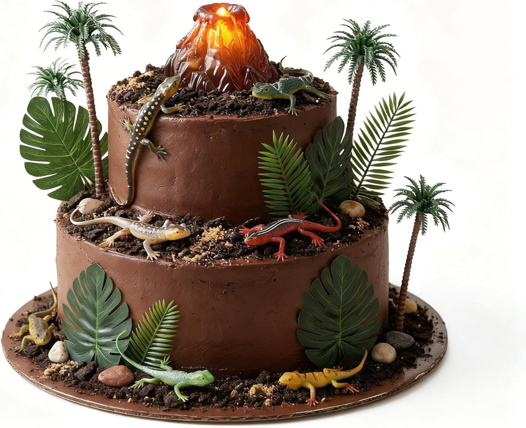 Reptile Cake Toppers Lizard Cake Topper Reptile Birthday Party Decorations Safari Animal Cake Decorations