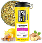 Tiesta Tea - Lemon Ginger Turmeric, Loose Leaf, Lemon Ginger Herbal Tea, Premium Blend, Non Caffeinated Herbal, Make Hot or Iced & Brews Up to 50 Cups, 5 Ounce Refillable Tin