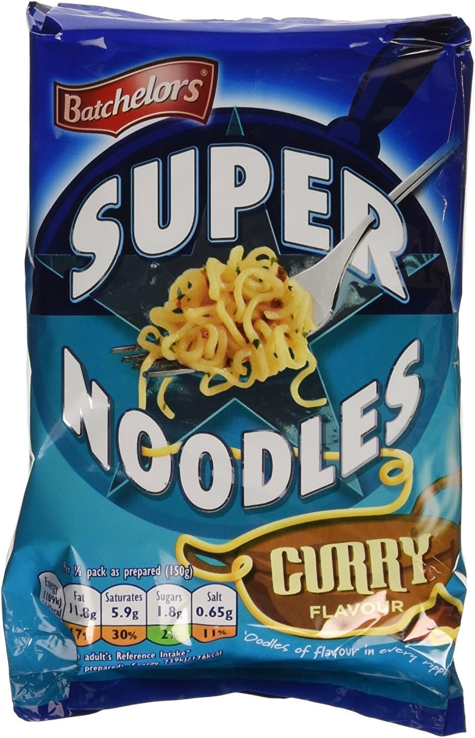 Batchelors Super Noodles Mild Curry Flavour 100 g (Pack of 16)