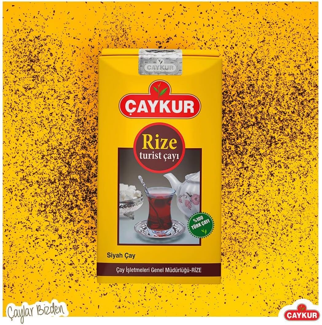 ÇAYKUR Rize Turist Black Tea, Authentic Turkish Loose Leaf Tea, Rich Aroma & Smooth Taste, Daily Rituals & Breakfast tea 500g / 17.6 Oz