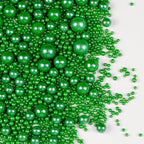 Easter Deep Green Pearl Sugar Sprinkles for Cake Decorating, 150g/5.29oz, Edible Candy Pearls, Pearl Cake Decorations, Cupcakes&Cookies Foodgrade Toppers, Wedding Party Holiday Supplies