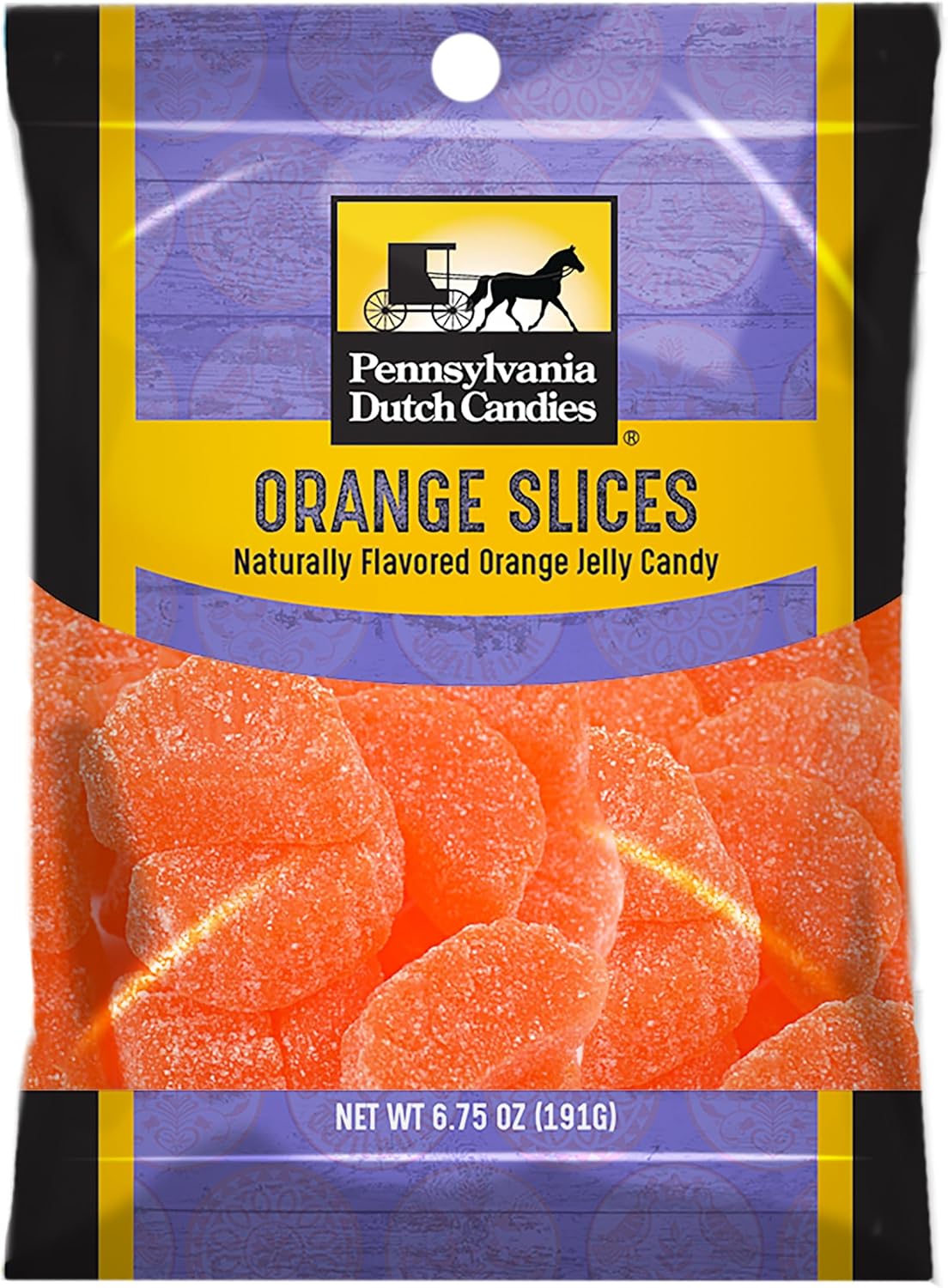 Amuse Mints Penn Dutch Candy - Orange Slices - Retro-Flavors - Classic Chewy Candies - Pennsylvania Dutch Company - Varying Flavors And Sizes - Great Taste And Great As A Gift