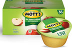 Mott's No Sugar Added Applesauce, 3.9 Oz Cups, 36 Count, Good Source Of Vitamin C, No Artificial Flavors