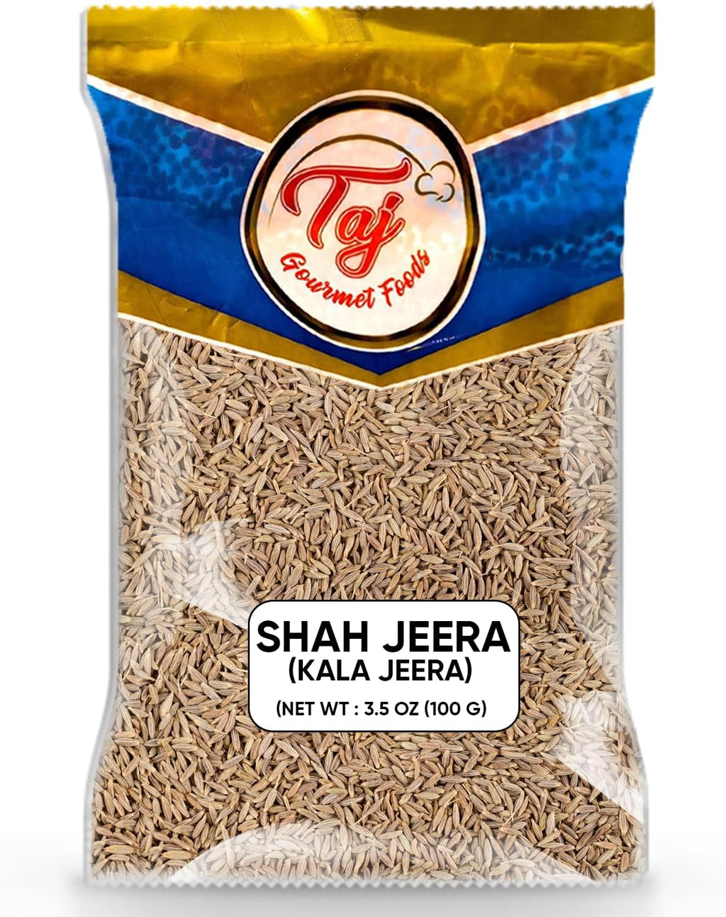 TAJ Shah Jeera 3.5oz | Black Cumin Seeds | Kala Jeera