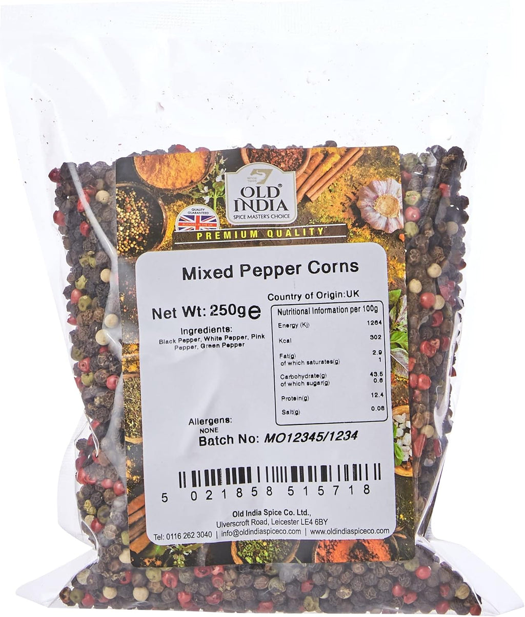 Old India Mixed Pepper Corns 250 g