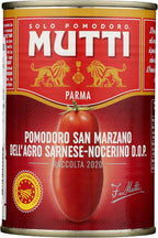 Mutti Peeled Whole Tomatoes, 100% Italian, No Additives or Preservatives, Vegan, Gluten Free & Non-GMO, 14 Oz (Pack of 6)
