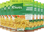 Knorr Pasta Sides 7 count For a Tasty Pasta Side Dish Cheddar Broccoli Family Pack No Artificial Flavors or Preservatives 8.6 oz