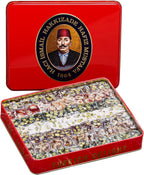 Hafiz Mustafa 1864 Istanbul, Turkish Delight, Dessert Snacks, Pistachio, Hazelnut, Walnut, Fig, Orange, Pomegranate, Kiwi, Honey, Milk - Turkish Sweets Tray Gift Ideas for Birthday, Christmas