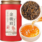 Yuexi Golden Monkey Tea Loose Leaf Jin Jun Mei Black Tea Loose Leaf Chinese Grade AAA Fujian Wuyi Mountain Core Area Tender Bud Tip Golden Eyebrow Tea Rich Honey Aroma 金骏眉 红茶 中国茶 5.29oz/150g