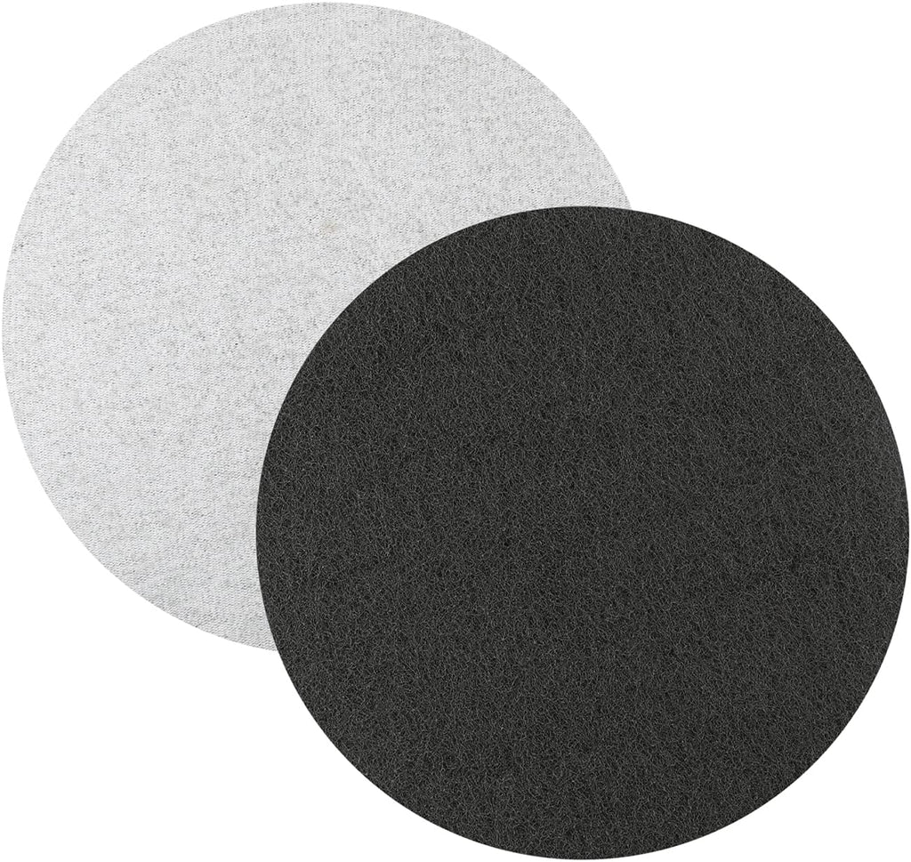 Auniwaig 2Pcs 7 Inch 1000-Grit Drill Power Brush Tile Scrubber Scouring Pads Disc Hook and Loop Cleaning for Bathroom & Kitchen Cleaning Gray