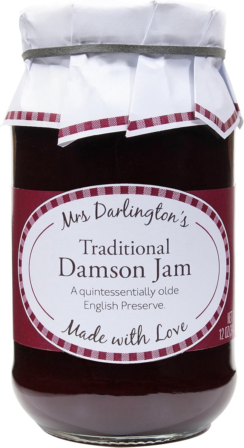 Mrs. Darlington's Jam, Traditional Damson, 6 Count (Pack of 6)