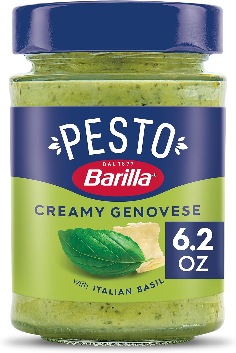 Barilla Creamy Genovese Pesto with Italian Basil Pasta Sauce and Spread