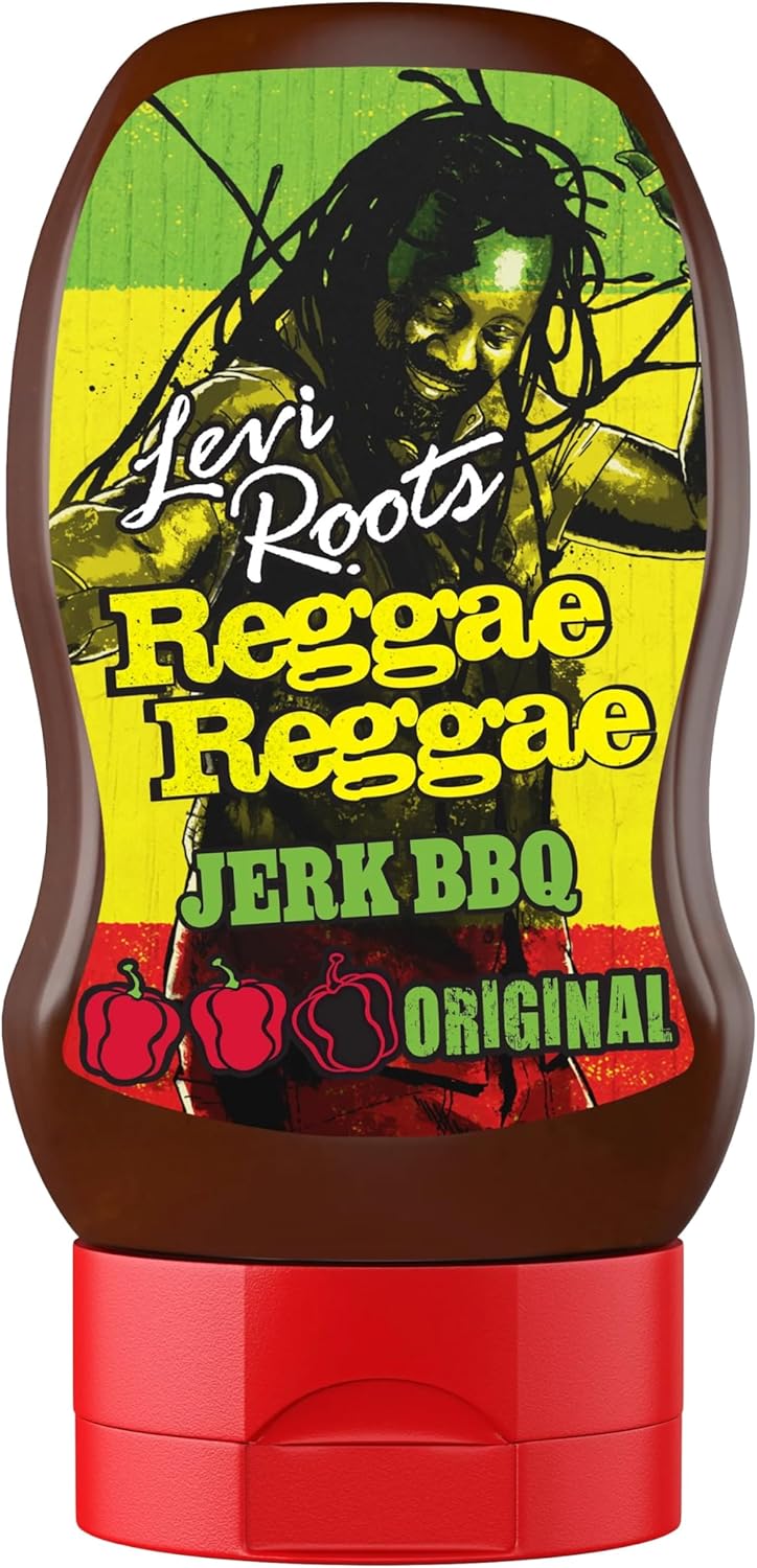 Levi Roots Reggae Reggae Sauce Jerk BBQ Squeezy 330ml