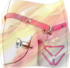 Male Portable Flat Protection Cage with Waist Belt, Special Negative Inverted Cage Set for Sissy Men 3234 -USXA03 (Pink)