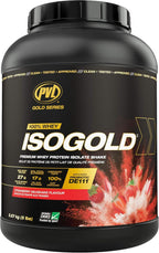 PVL ISO GOLD – Grass Fed - Premium Isolate 100% Whey Protein Powder 5 Lbs