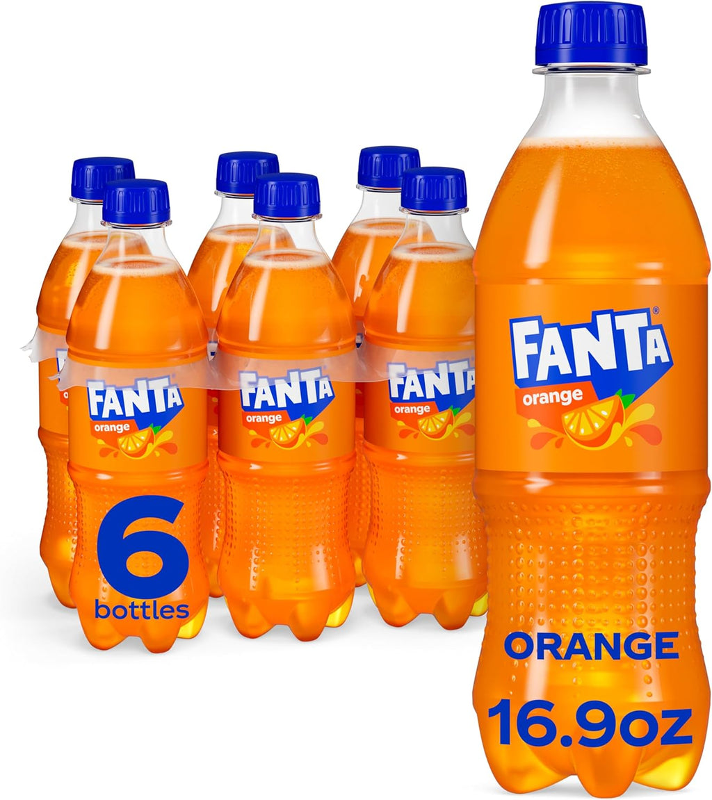 Fanta Orange, 16.9 Fl Oz, Pack of 6