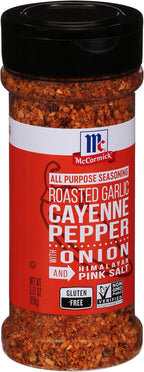 McCormick Roasted Garlic Cayenne Pepper with Onion and Himalayan Pink Salt All Purpose Seasoning, 5.51 oz