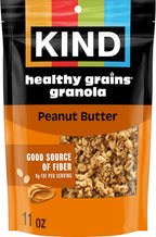 Kind Healthy Grains Granola, Peanut Butter Clusters, Gluten Free, Healthy Snack Mix, 10g Protein, 11oz, 1 Count