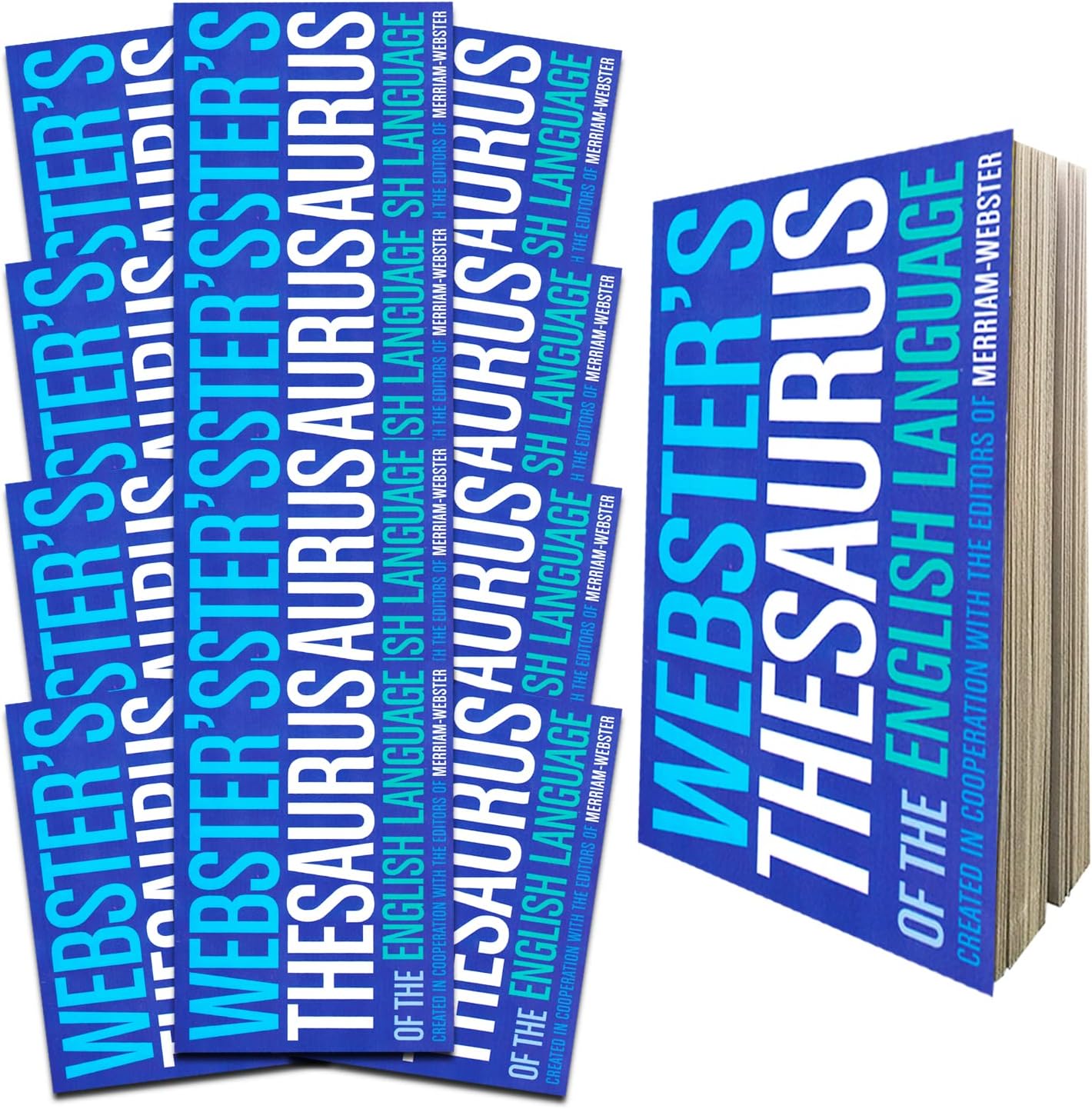Websters Thesaurus Set for Students, Kids, Adults - 12 Pack Complete 2026 Reference Book Bundle with Mini Thesauruses